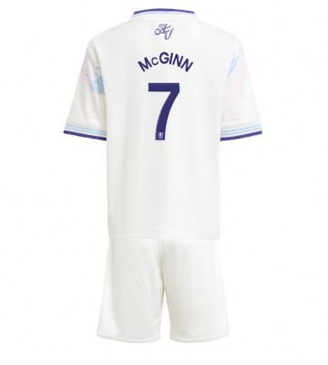 Aston Villa John McGinn #7 Tredje trøje Børn 2025-26 Kort ærmer (+ korte bukser)